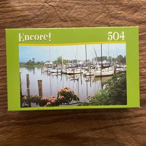 Encore! 504 Piece Jigsaw Puzzle Chesapeake Bay, MD 10"x18" Boats.
